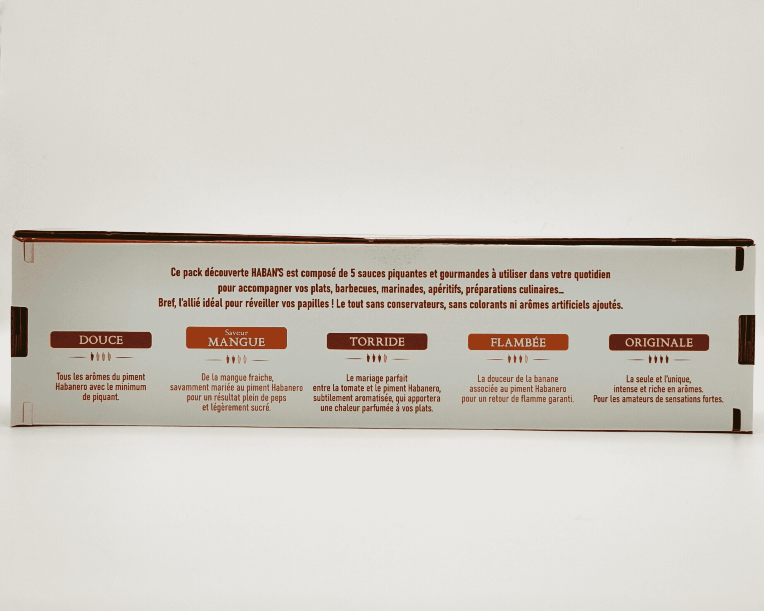Pack découverte Haban's - 5 sauces de 90g