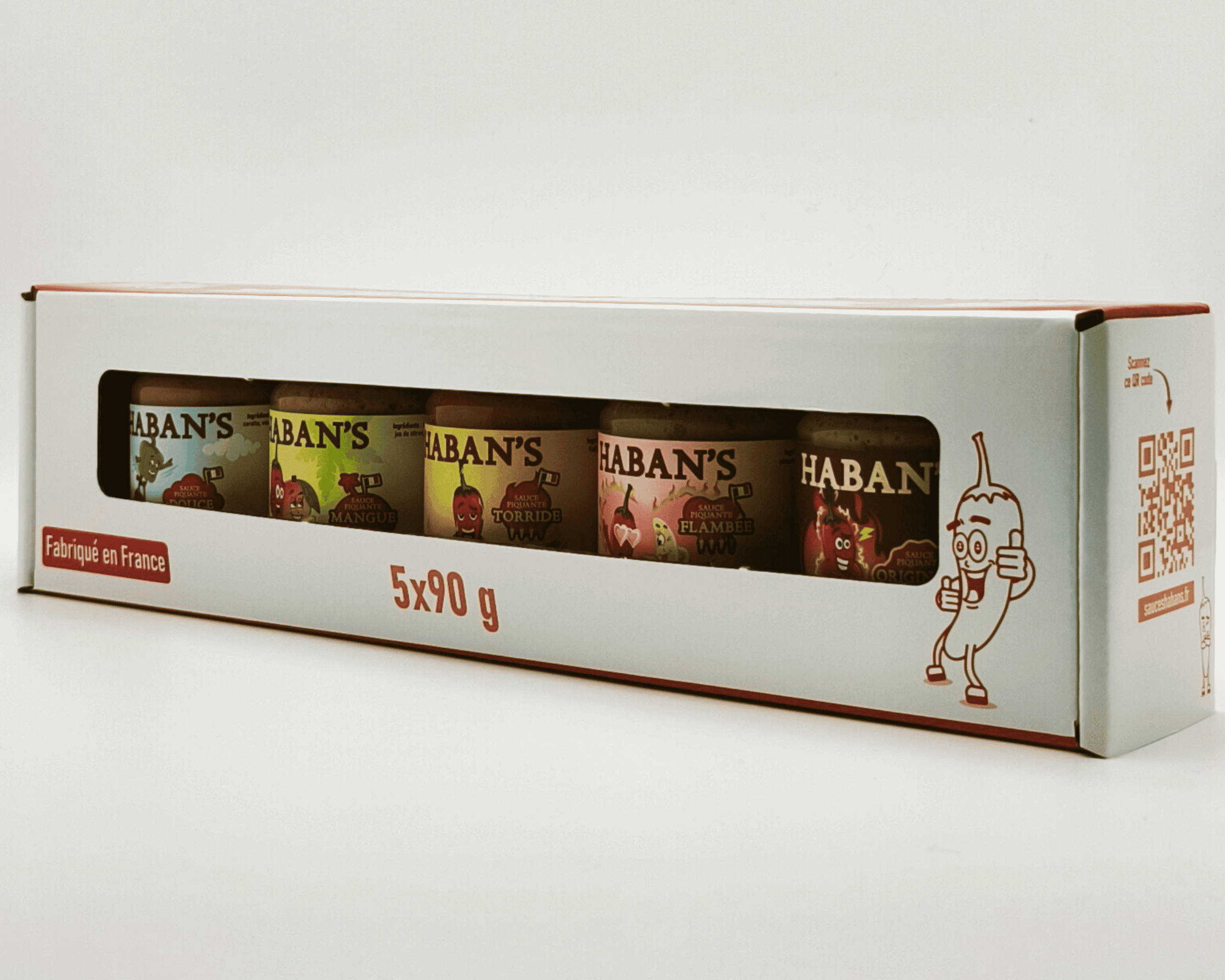 Pack découverte Haban's - 5 sauces de 90g