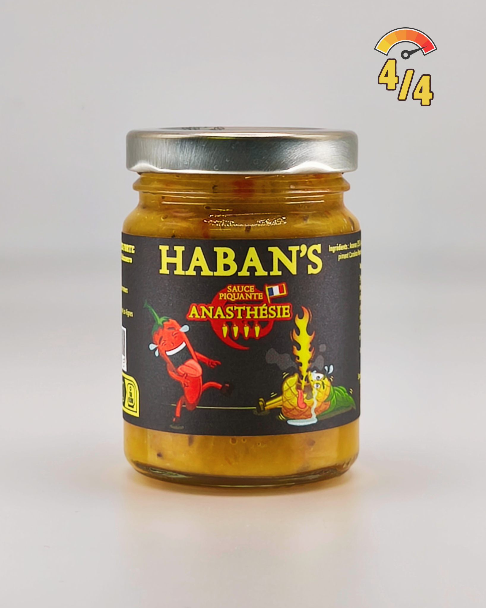 Sauce piquante Anasthésie Haban’s ananas habanero Carolina Reaper très forte